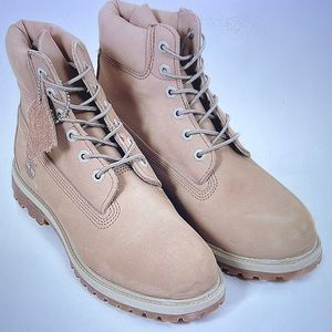 Timberland Women’s 6” Premium Off White Nubuck Boots